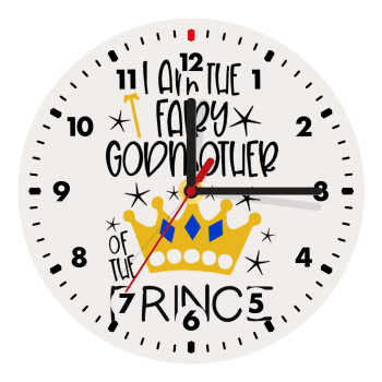 I am the fairy Godmother of the Prince, Wooden wall clock (20cm)