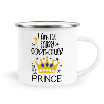 I am the fairy Godmother of the Prince, Metallic enamel cup white 360ml