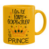 Ceramic coffee mug yellow