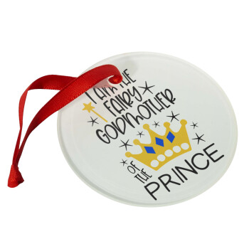 I am the fairy Godmother of the Prince, Christmas ornament glass 9cm