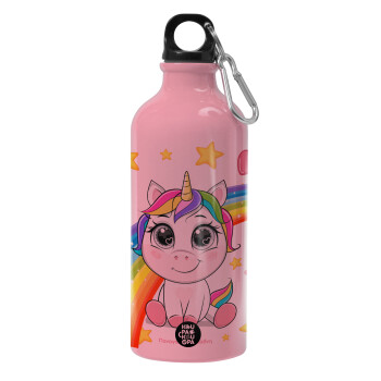 Unicorn baby με όνομα, Water bottle 600ml