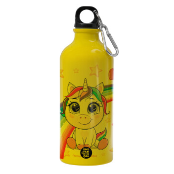 Unicorn baby με όνομα, Water bottle 600ml