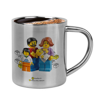 Τύπου Lego family, Double-wall metal cup for espresso (220ml)