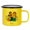 Metallic enamel MATT Yellow cup 360ml