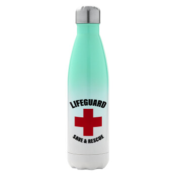 Lifeguard Save & Rescue, Metal mug thermos Green/White (Stainless steel), double wall, 500ml