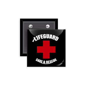 Lifeguard Save & Rescue, Κονκάρδα παραμάνα τετράγωνη 5x5cm