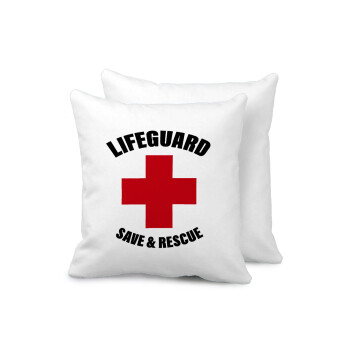 Lifeguard Save & Rescue, Μαξιλάρι καναπέ 40x40cm περιέχεται το  γέμισμα