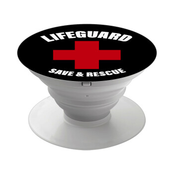 Lifeguard Save & Rescue, Phone Holders Stand  White Hand-held Mobile Phone Holder