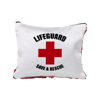 Lifeguard Save & Rescue, Red sequin cosmetic bag