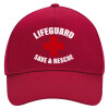 Adult Ultimate Hat RED, (100% COTTON DRILL, ADULT, UNISEX, ONE SIZE)