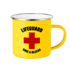 Yellow Enamel Metallic Cup 360ml