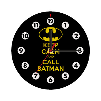 KEEP CALM & Call BATMAN, Ρολόι τοίχου ξύλινο (20cm)