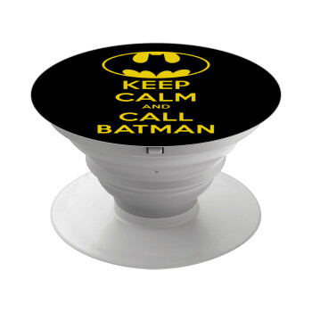 KEEP CALM & Call BATMAN, Phone Holders Stand  Λευκό Βάση Στήριξης Κινητού στο Χέρι