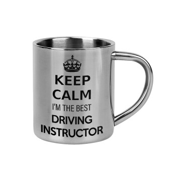 KEEP CALM I'M THE BEST DRIVING INSTRUCTOR, Mug Stainless steel double wall 300ml