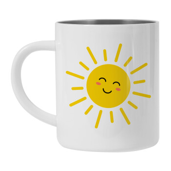 Happy sun, Mug Stainless steel double wall 450ml