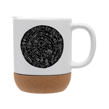 Δίσκος Φαιστού, Ceramic coffee mug Cork (MAT), 330ml (1pcs)