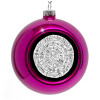 Purple Christmas tree ornament bauble 8cm