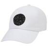 Adult Baseball Cap White 5-panel (POLYESTER, ADULT, UNISEX, ONE SIZE)