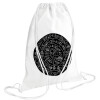 Backpack pouch GYMBAG white (28x40cm)