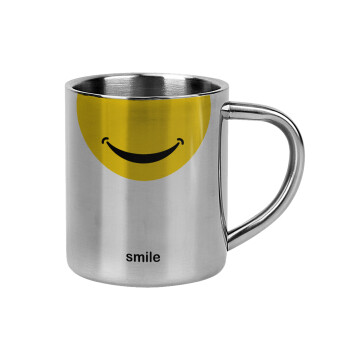 Smile Mug, Mug Stainless steel double wall 300ml