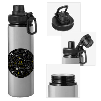 Προχίστορας, Metallic water bottle with safety cap, 850ml aluminum