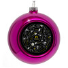 Purple Christmas tree ornament bauble 8cm