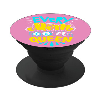 Every mom is a Queen, Phone Holders Stand  Black Hand-held Mobile Phone Holder