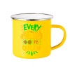 Yellow Enamel Metallic Cup 360ml