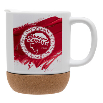 Olympiacos F.C., Ceramic coffee mug Cork (MAT), 330ml (1pcs)