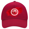 Adult Ultimate Hat RED, (100% COTTON DRILL, ADULT, UNISEX, ONE SIZE)