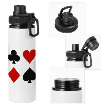 Τραπουλόχαρτα, Metal water bottle with safety cap, aluminum 850ml