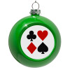 Green Christmas tree ornament bauble 8cm