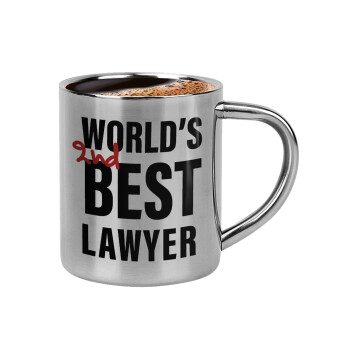 2nd, World Best Lawyer , Double-wall metal cup for espresso (220ml)