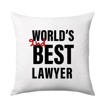2nd, World Best Lawyer , Sofa cushion 40x40cm includes filling