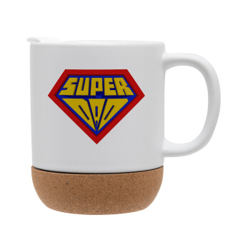 Super Dad 3D, Ceramic coffee mug Cork (MAT), 330ml (1pcs)