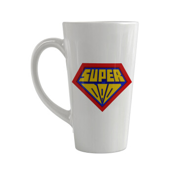 Super Dad 3D, Κούπα κωνική Latte Μεγάλη, κεραμική, 450ml