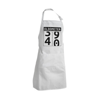 OLDOMETER, Adult Chef Apron (with sliders and 2 pockets)