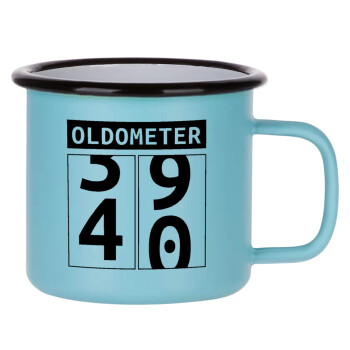 OLDOMETER, Κούπα Μεταλλική εμαγιέ ΜΑΤ σιέλ 360ml