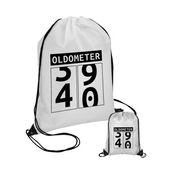OLDOMETER, Τσάντα πουγκί με μαύρα κορδόνια (1 τεμάχιο)