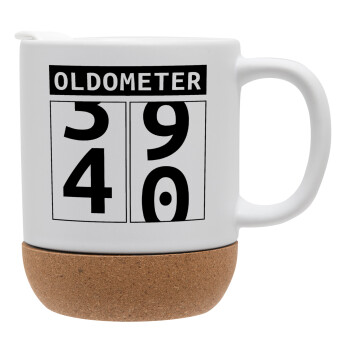 OLDOMETER, Ceramic coffee mug Cork (MAT), 330ml (1pcs)