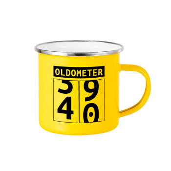 OLDOMETER, Yellow Enamel Metallic Cup 360ml