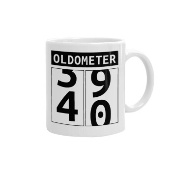 OLDOMETER, Ceramic coffee mug, 330ml (1pcs)