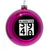 Purple Christmas tree ornament bauble 8cm