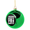 Green Christmas tree ornament ball 8cm