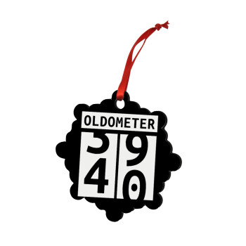 OLDOMETER, Στολίδι Χριστουγεννιάτικο στολίδι snowflake ξύλινο 7.5cm