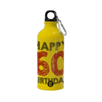 Happy 60 birthday!!!, Water bottle 600ml