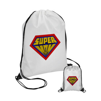 Super Mom 3D, Τσάντα πουγκί με μαύρα κορδόνια (1 τεμάχιο)