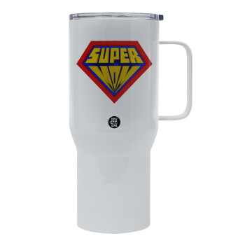 Super Mom 3D, Mega Stainless steel Tumbler with lid, double wall 750L