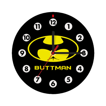 Buttman, Ρολόι τοίχου ξύλινο (20cm)