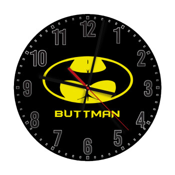 Buttman, Ρολόι τοίχου ξύλινο (30cm)